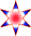 red-blue star