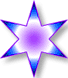 purple-blue star